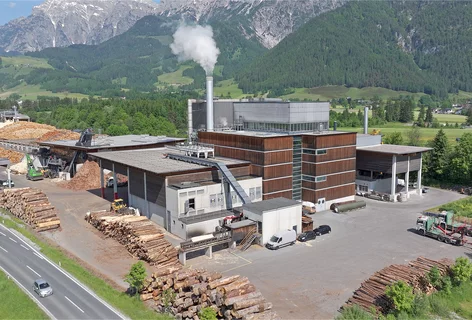 Biomasse-Heizkraftwerk in Saalfelden