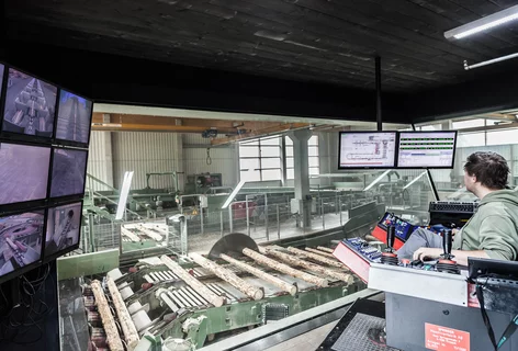 Mitarbeiter Sägewerk bei Schößwendter Holz in Saalfelden